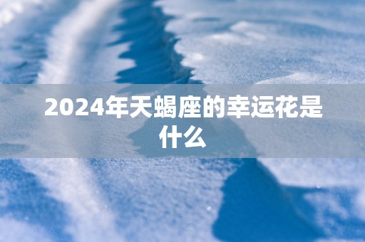 2025年天蝎座的幸运花是什么