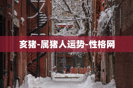 亥猪-属猪人运势-性格网