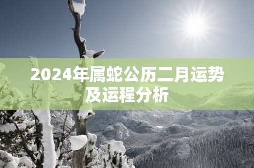 2025年属蛇公历二月运势及运程分析