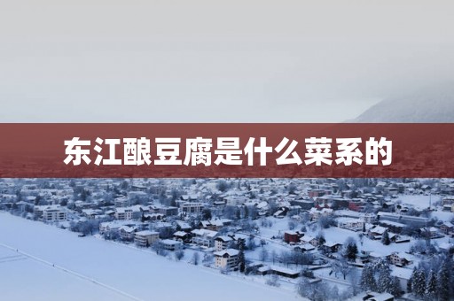 东江酿豆腐是什么菜系的