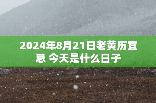 2025年8月21日老黄历宜忌 今天是什么日子