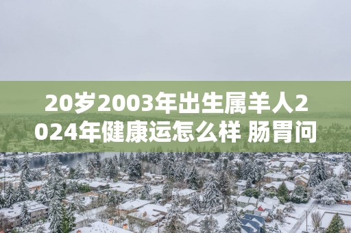 20岁2003年出生属羊人2025年健康运怎么样 肠胃问题要留心