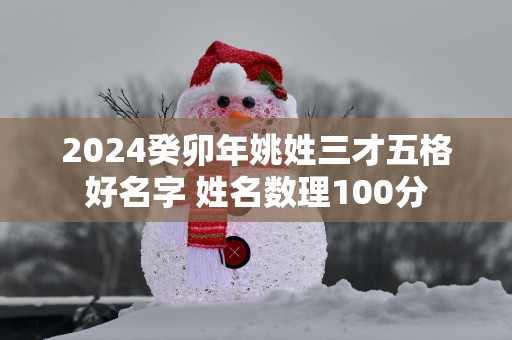 2025癸卯年姚姓三才五格好名字 姓名数理100分