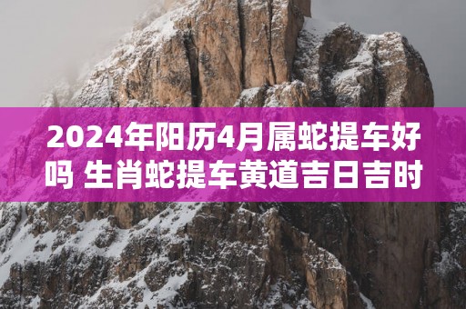 2025年阳历4月属蛇提车好吗 生肖蛇提车黄道吉日吉时