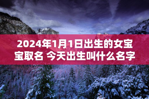 2025年1月1日出生的女宝宝取名 今天出生叫什么名字好