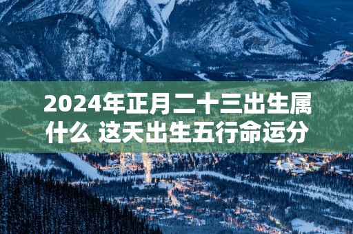 2025年正月二十三出生属什么 这天出生五行命运分析