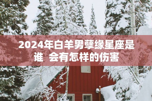 2025年白羊男孽缘星座是谁  会有怎样的伤害