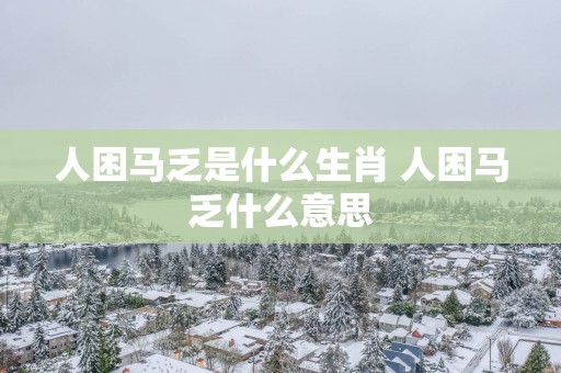 人困马乏是什么生肖 人困马乏什么意思