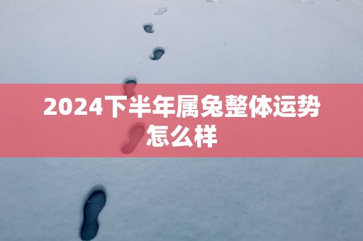 2025下半年属兔整体运势怎么样