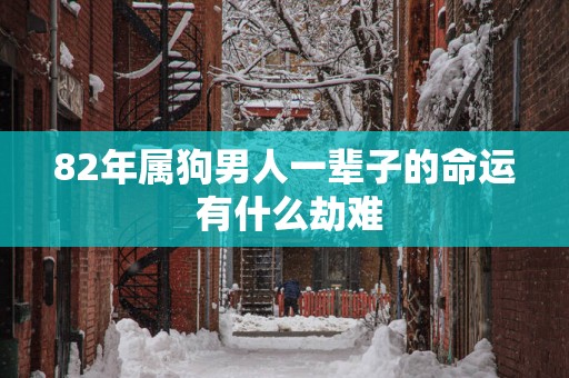 82年属狗男人一辈子的命运 有什么劫难