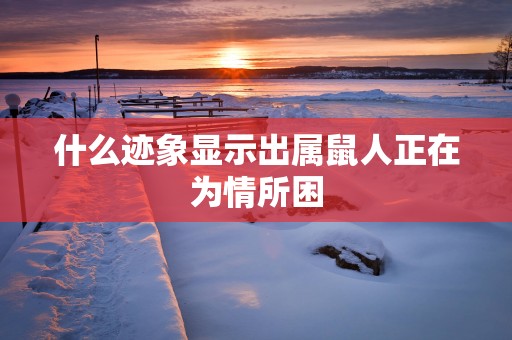 什么迹象显示出属鼠人正在为情所困