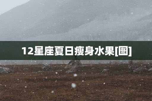 12星座夏日瘦身水果[图]