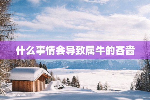 什么事情会导致属牛的吝啬