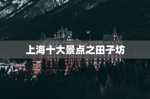 上海十大景点之田子坊