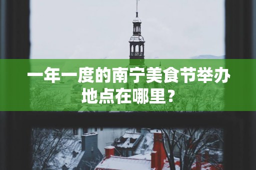 一年一度的南宁美食节举办地点在哪里？