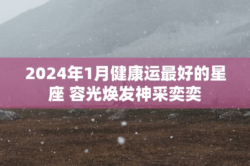 2025年1月健康运最好的星座 容光焕发神采奕奕