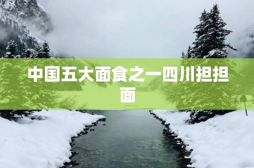 中国五大面食之一四川担担面