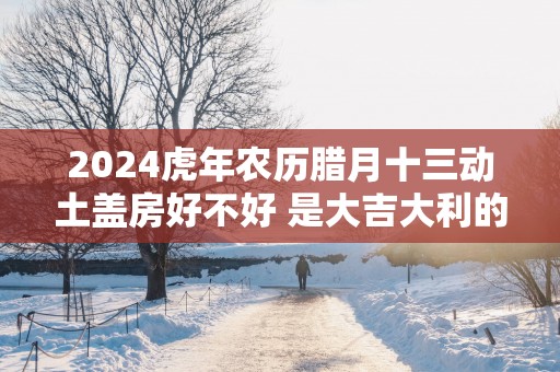 2025蛇年农历腊月十三动土盖房好不好 是大吉大利的日子吗