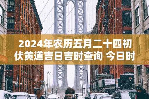 2025年农历五月二十四初伏黄道吉日吉时查询 今日时辰吉凶详解