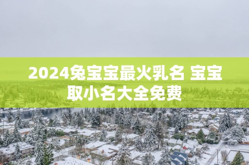 2025兔宝宝最火乳名 宝宝取小名大全免费