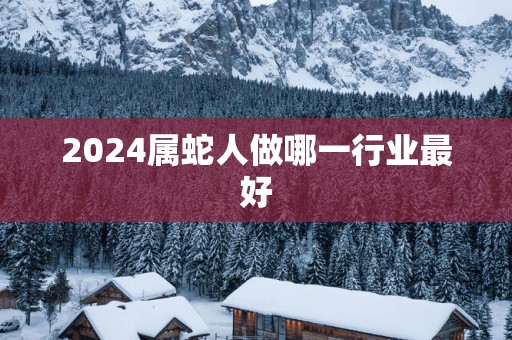 2025属蛇人做哪一行业最好