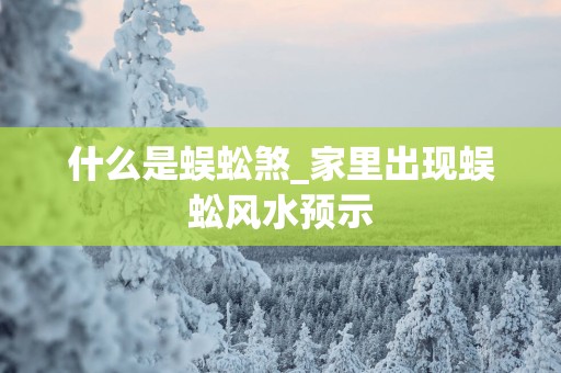 什么是蜈蚣煞_家里出现蜈蚣风水预示