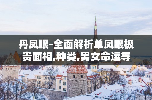 丹凤眼-全面解析单凤眼极贵面相,种类,男女命运等