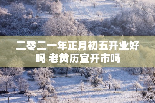 二零二一年正月初五开业好吗 老黄历宜开市吗