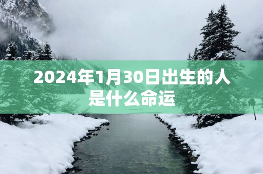 2025年1月30日出生的人是什么命运