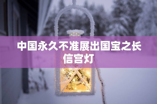中国永久不准展出国宝之长信宫灯