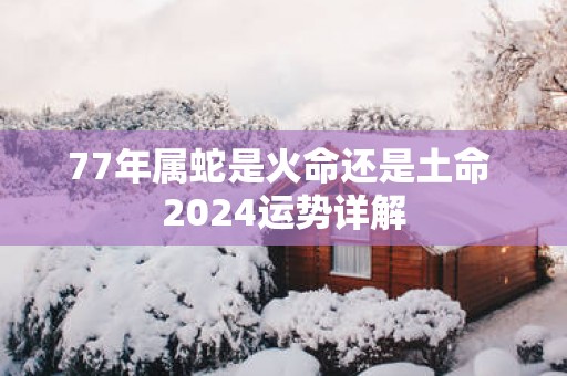 77年属蛇是火命还是土命 2025运势详解