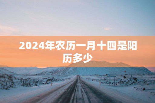 2025年农历一月十四是阳历多少