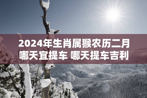 2024年生肖属猴农历二月哪天宜提车 哪天提车吉利