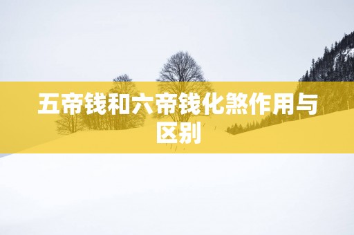 五帝钱和六帝钱化煞作用与区别