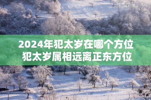 2025年犯太岁在哪个方位 犯太岁属相远离正东方位