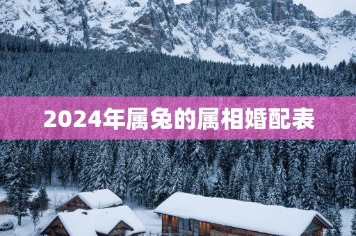 2025年属兔的属相婚配表