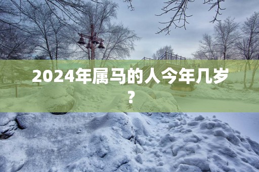2025年属马的人今年几岁？
