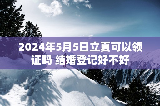 2025年5月5日立夏可以领证吗 结婚登记好不好