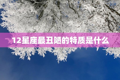 12星座最丑陋的特质是什么