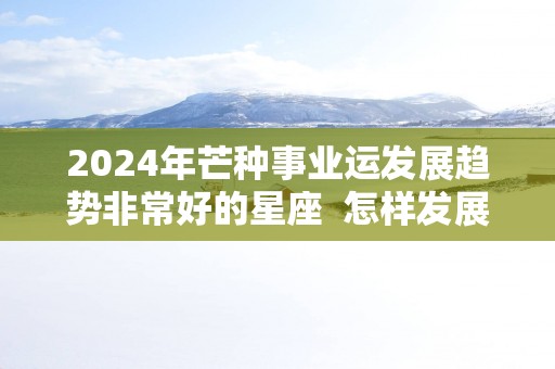 2025年芒种事业运发展趋势非常好的星座  怎样发展事业