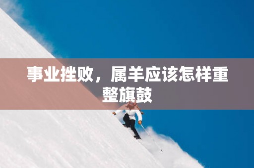 事业挫败，属羊应该怎样重整旗鼓