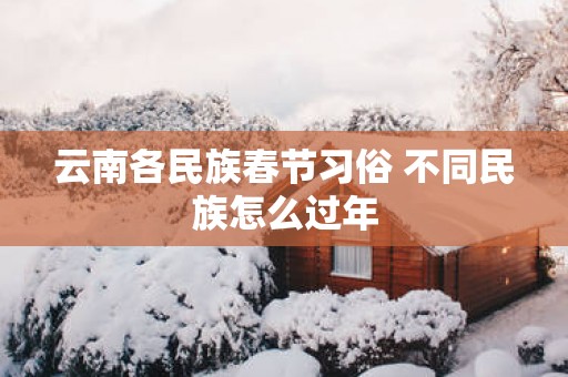 云南各民族春节习俗 不同民族怎么过年