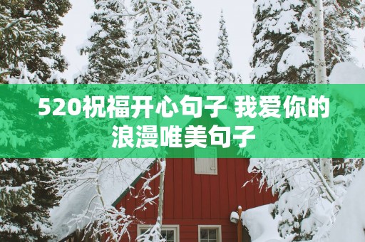 520祝福开心句子 我爱你的浪漫唯美句子