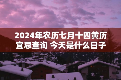 2025年农历七月十四黄历宜忌查询 今天是什么日子