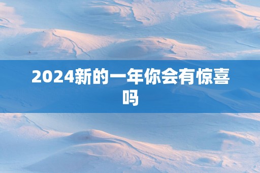 2025新的一年你会有惊喜吗