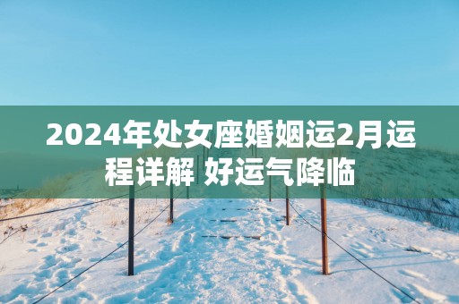 2025年处女座婚姻运2月运程详解 好运气降临