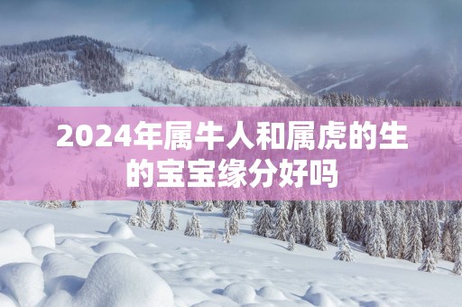 2025年属牛人和属虎的生的宝宝缘分好吗