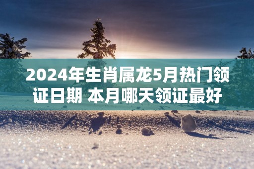 2025年生肖属龙5月热门领证日期 本月哪天领证最好