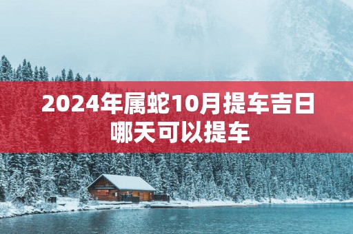 2025年属蛇10月提车吉日 哪天可以提车