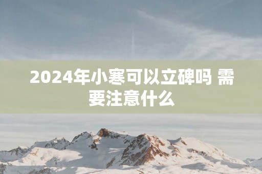 2025年小寒可以立碑吗 需要注意什么